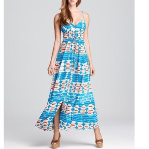 Plenty by Tracy Reese quotation silk maxi dress